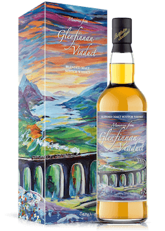 glenfinnan viaduct Sarah Dunton Art box and bottle whisky