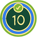 10 Accepted Solutions badge