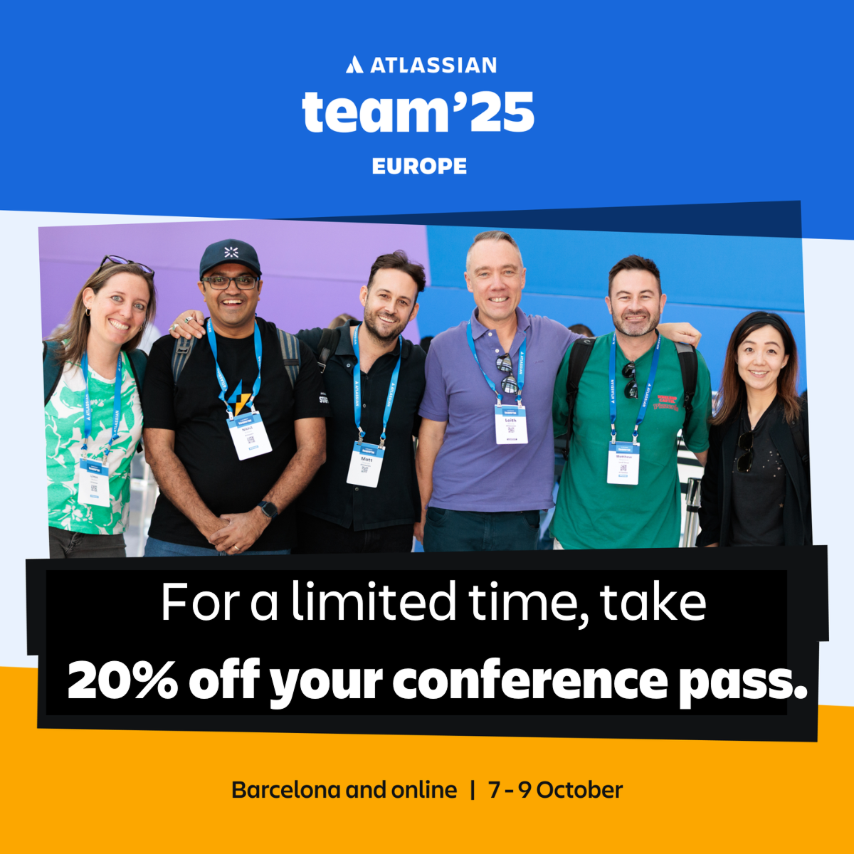 atlassian, team ’25 europe, early bird extension, conference discount, barcelona, hybrid event, AI teamwork, early bird pass, digital access, collaboration conference, atlassian events, register now, developer conference