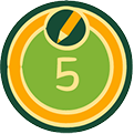 5 Articles Written badge