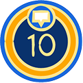 10 Replies Posted badge
