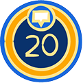 20 Replies Posted badge