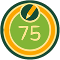 75 Articles Written badge