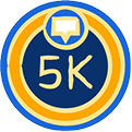 5000 Replies Posted badge