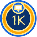 1000 Replies Posted badge