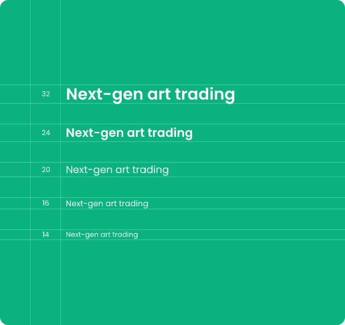 An example of using the NFT Store typography