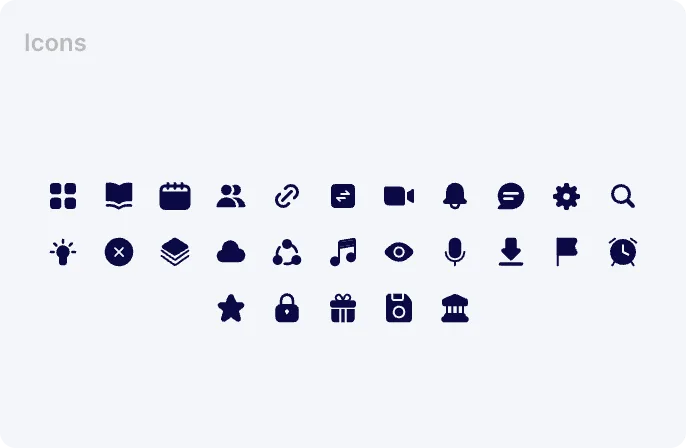 MySkills CRM icons set
