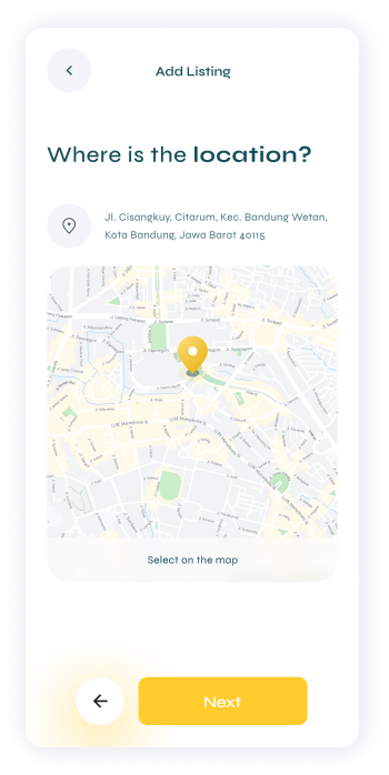 UI design of Turveyor map selection screen