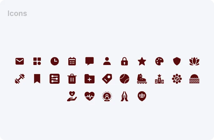 ShareFit icons set