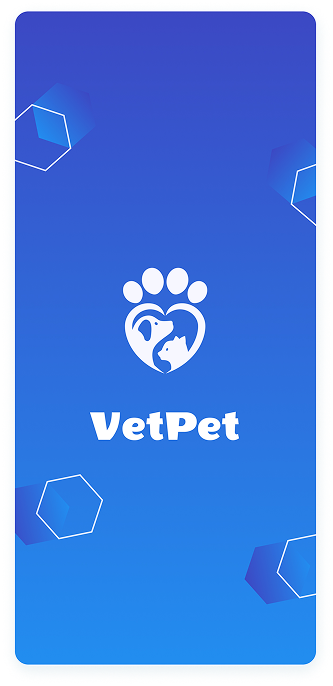 UI design of the main screen of the VetPet app