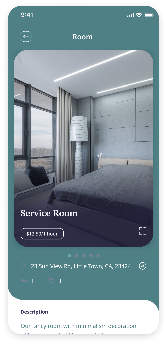 E-booking property details page