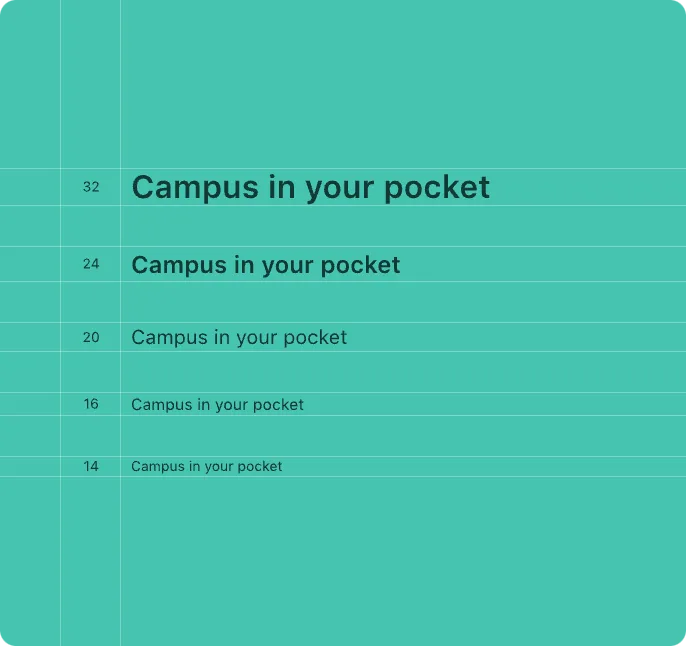 An example of using the University Student typography