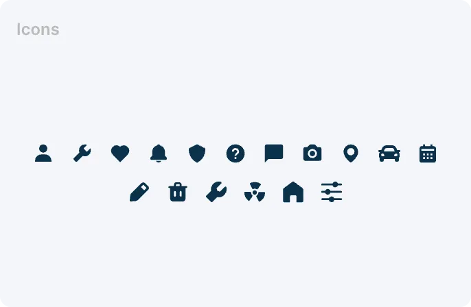 Ride Vantage icons set