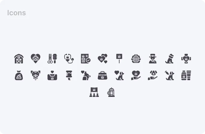 MyPet app icons set