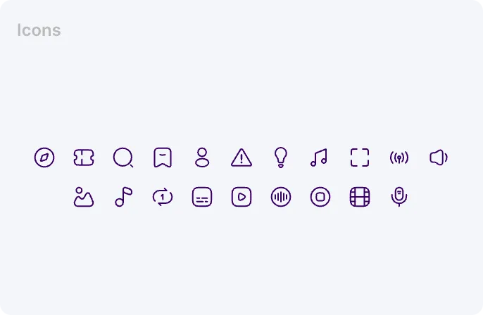 Muzz app icons set