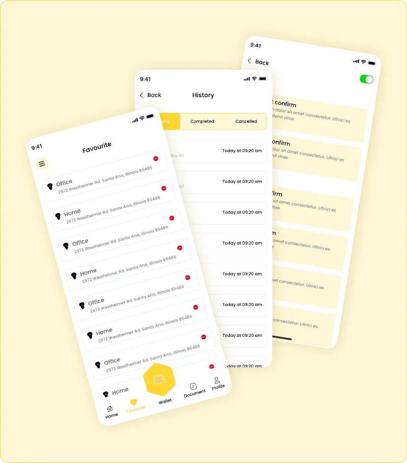 Ride Vantage trip history feature
