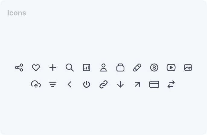 NFT Store app icons set