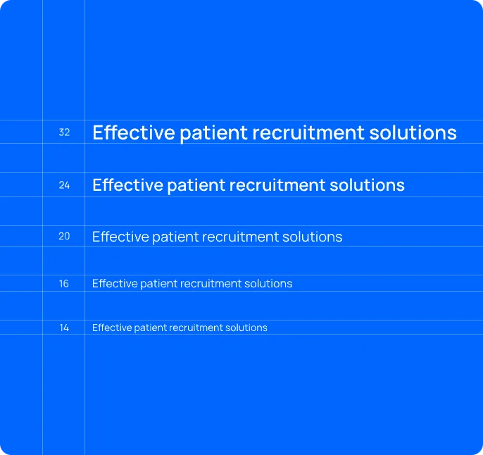 An example of using the 2NHealth typography