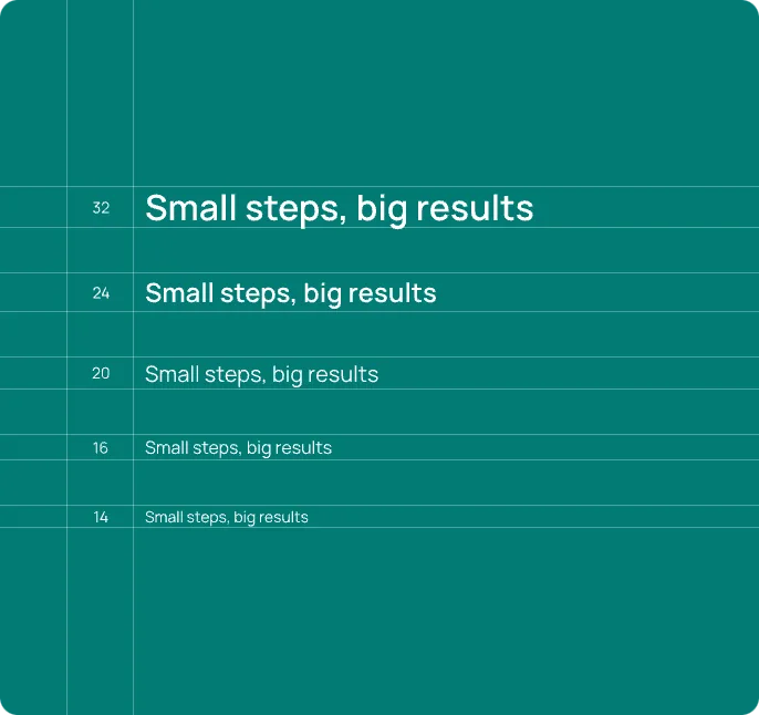 An example of using the LifeBalance typography