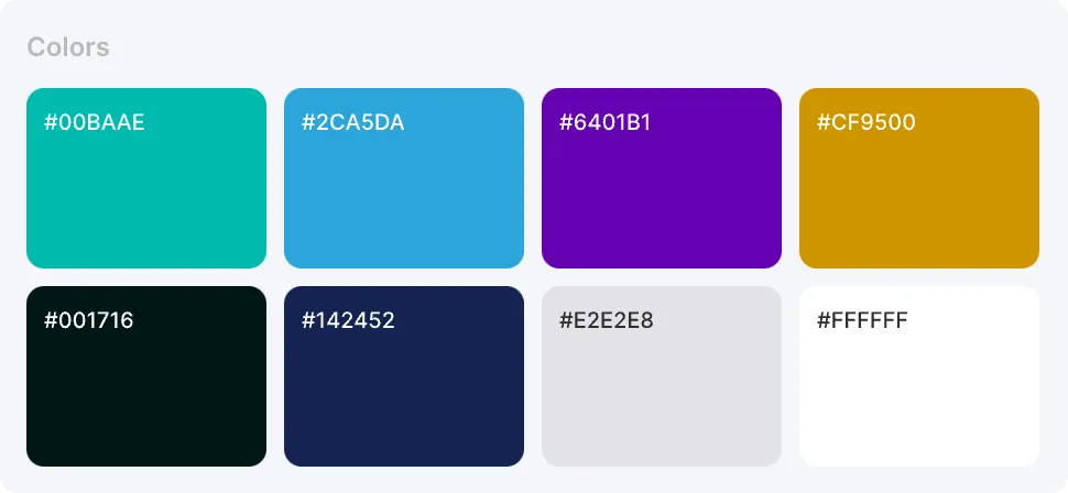 Rocket app color palette