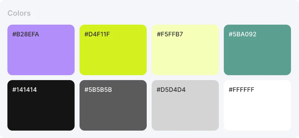 EasyCoursy app color palette