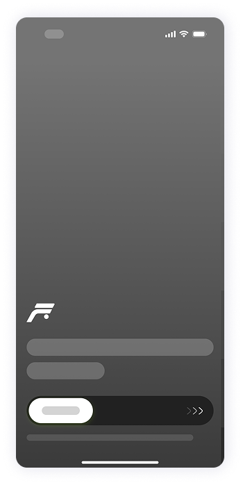 Wireframe of Fitty app login screen