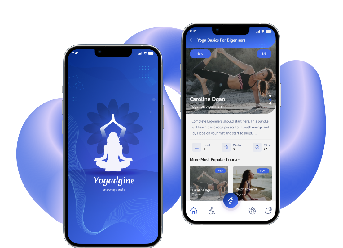 Yoga app design