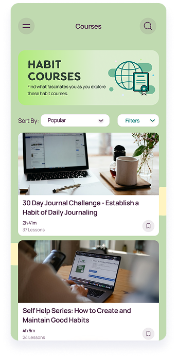 LifeBalance habit courses library