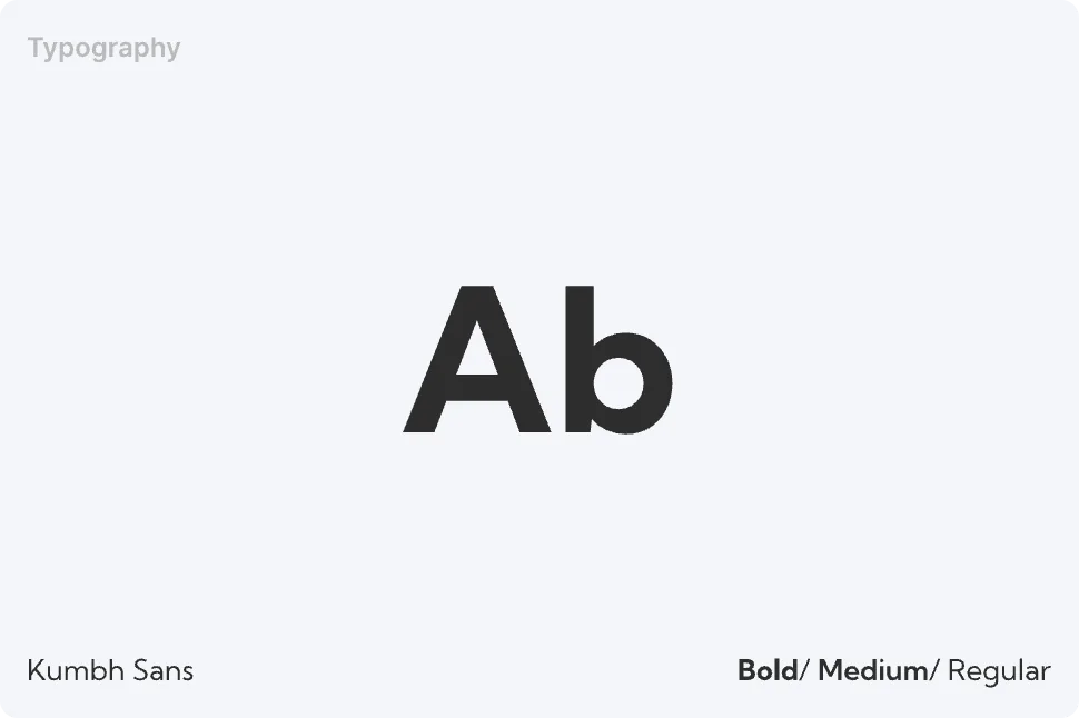 Tango app typography