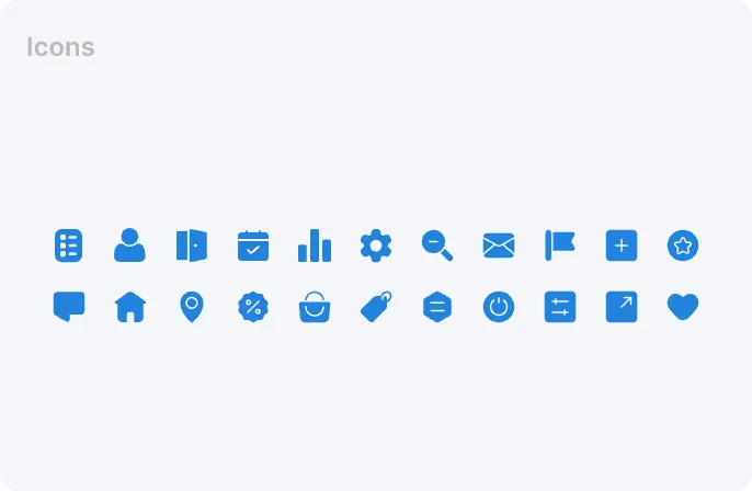 Elite Station CRM icons set