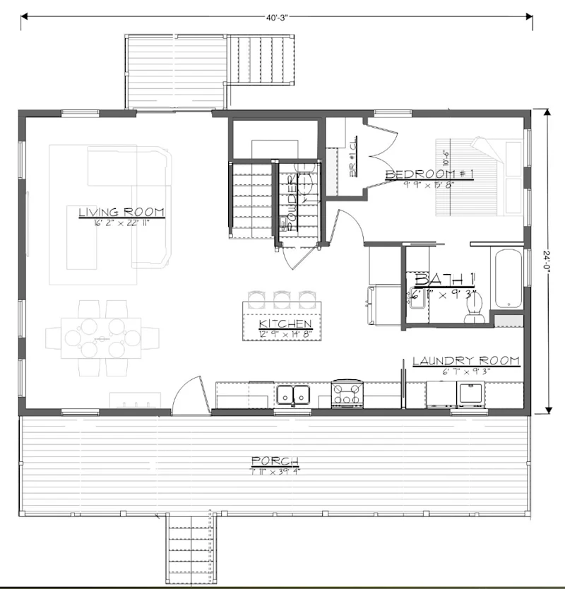First Story Layout S2AE first story floor plan