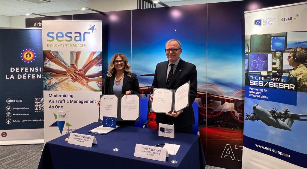 European Defence Agency and SESAR Deployment Manager renew strategic partnership 
