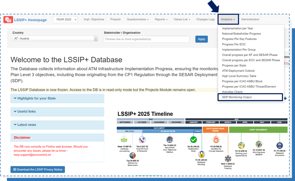How CP1 progress is presented: SDP Monitoring Output