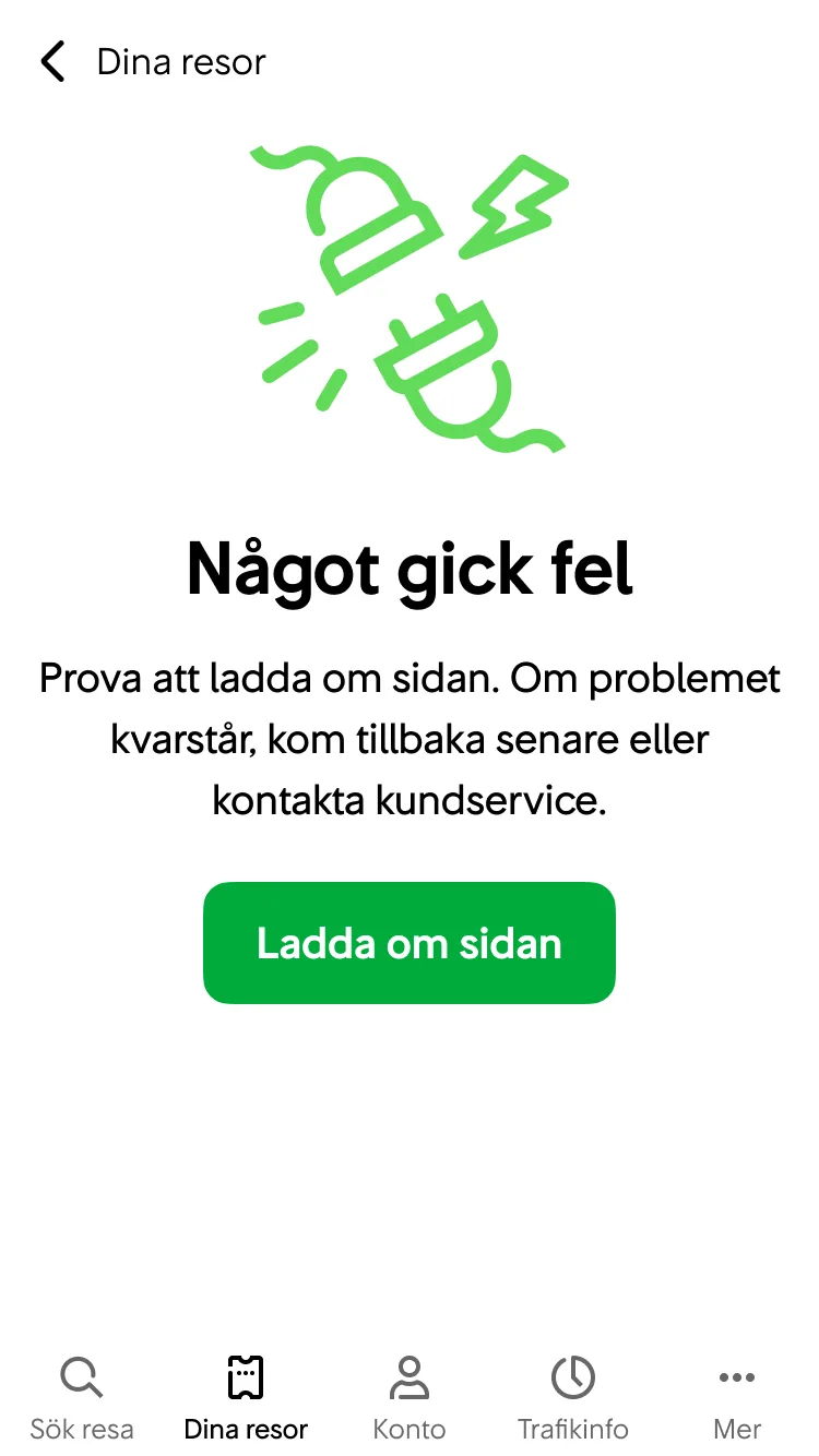 När inget av innehållet kan ritas ut.