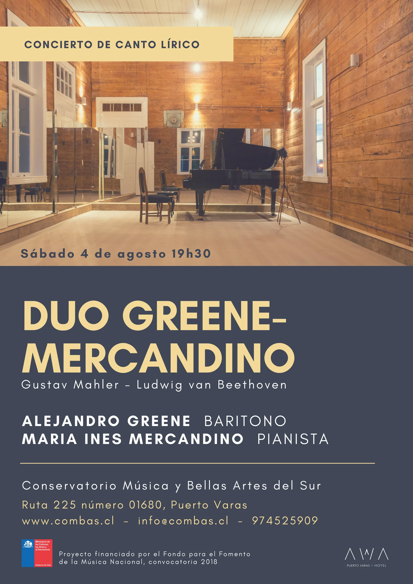 Duo Greene Mercandino presents Gustav Mahler & Ludwig van Beethoven