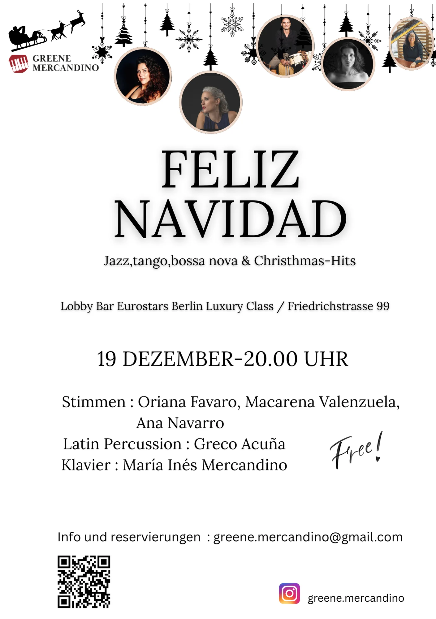 Feliz Navidad | Free Entry