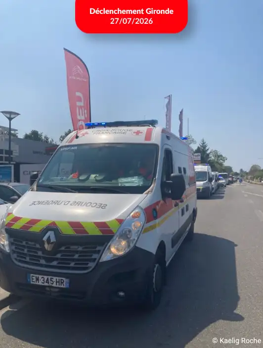 Déclenchement incendies en Gironde - Photo de Kaelig Roche