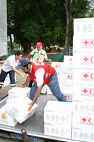 Assistance aux populations affectées par le cyclone Dean - © FICR