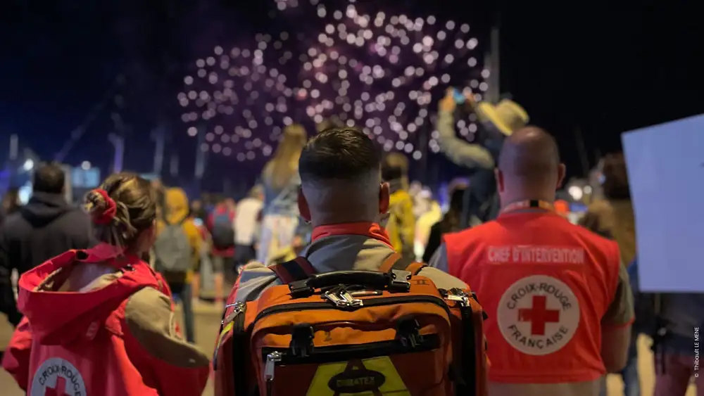 Le 14 juillet, nos bénévoles étaient mobilisés pour le feu d'artifice.