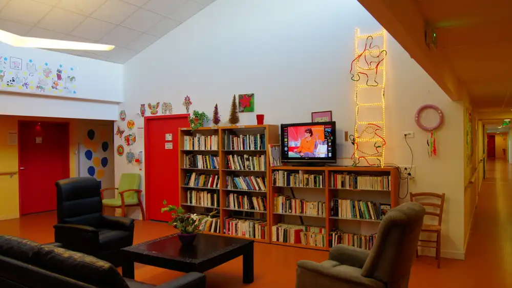 Salon bibliothèque
