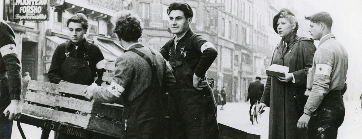 Distribution alimentaire, Paris, 1944