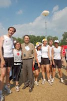 Arrivée des coureurs