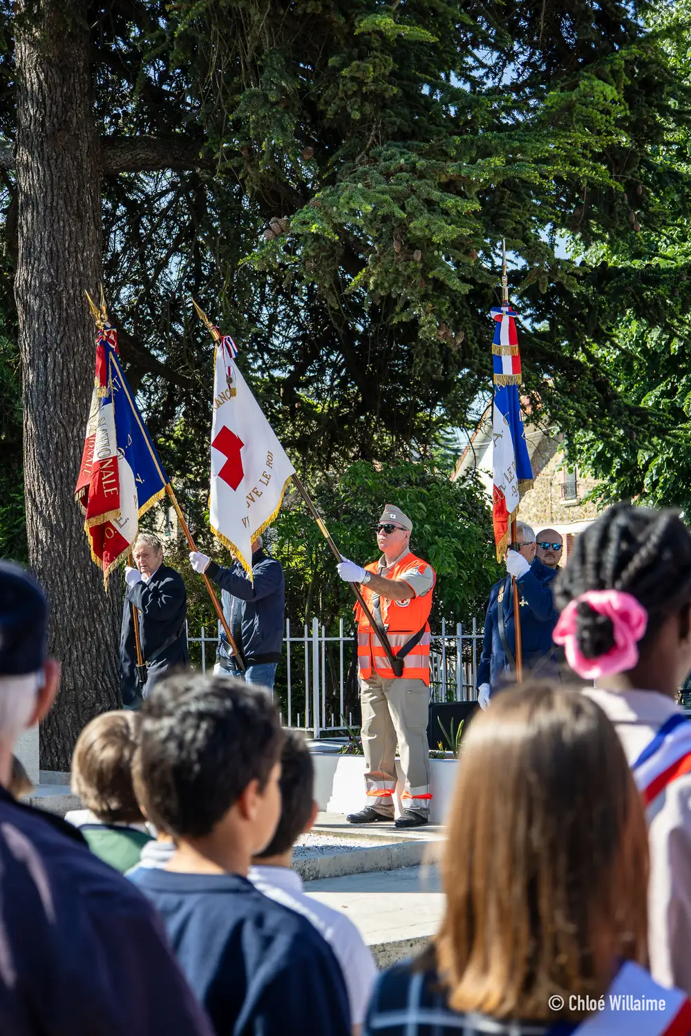 Cérémonie de Villeneuve-le-Roi, Patrick, notre porte drapeau.