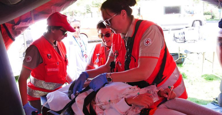 Exercice départemental de secours nombreuses victimes