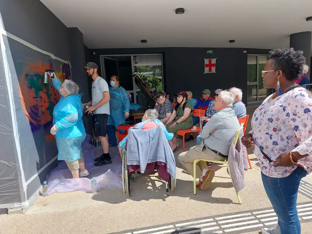 Les résidents ont pu découvrir un art et un monde qu'ils ne connaissaient pas