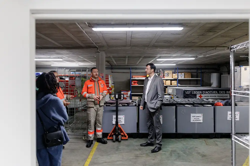 Visite des locaux en présence de Mr le Maire