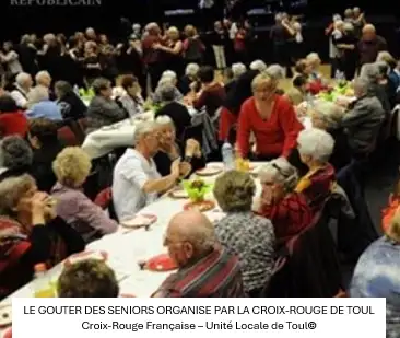 Le gouter des séniors organisé par la Croix-Rouge de Toul