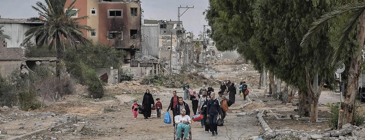 Personnes déplacées de force © Abed Zagout/ICRC
