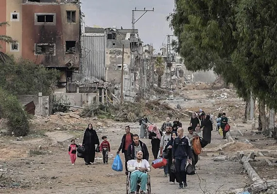 Personnes déplacées de force © Abed Zagout/ICRC