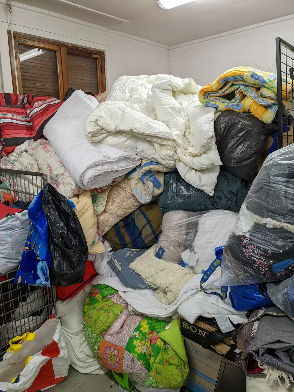 Les couettes, couvertures, oreillers